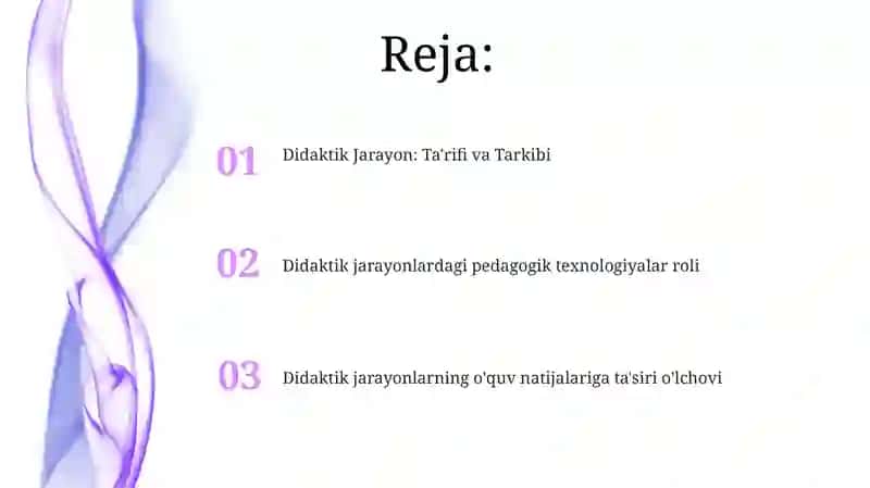 Didaktik jarayon-pedadogik texnologiyaning asosiy omili 2