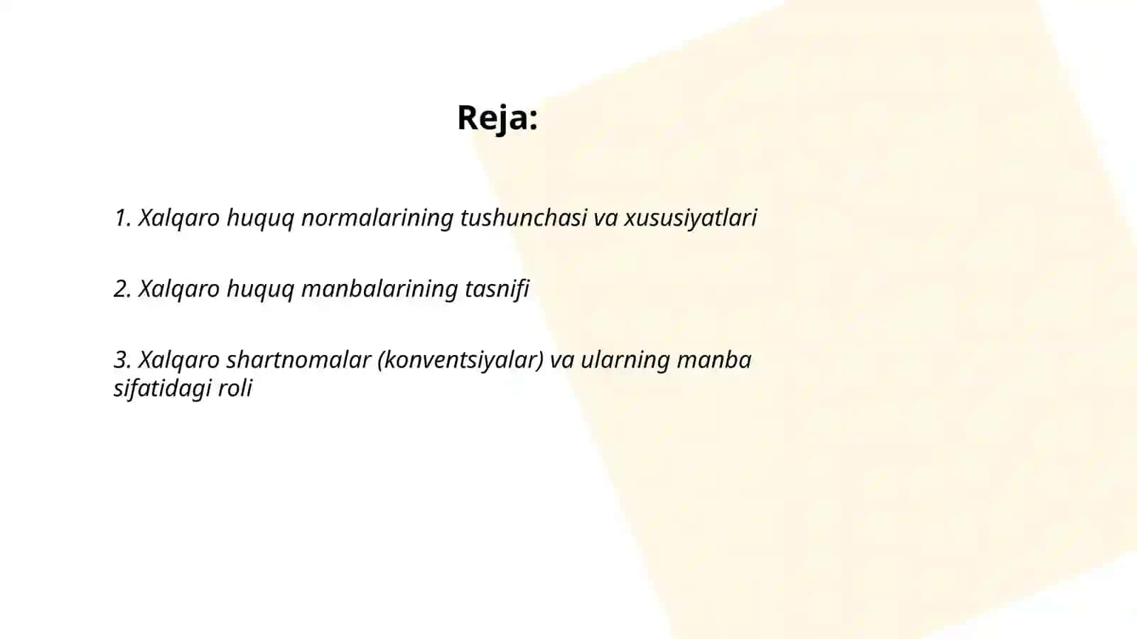 Xalqaro huquq normalari va manbalari 2