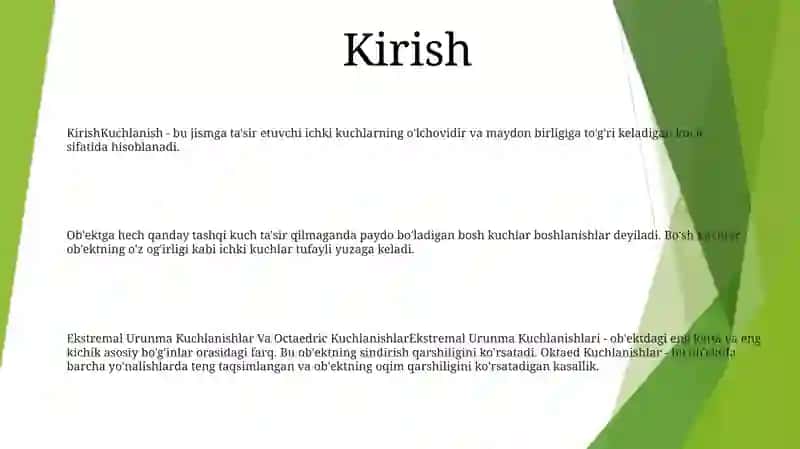 Ekstremal Urunma Kuchlanishlar Va Octaedric Kuchlanishlar 2