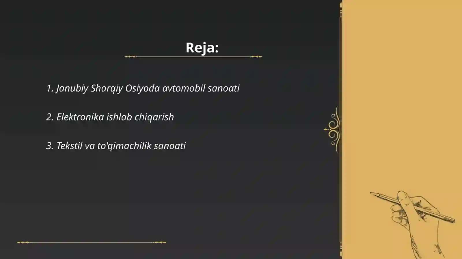 Janubiy Sharqiy Osiyoda avtomobil sanoati 2