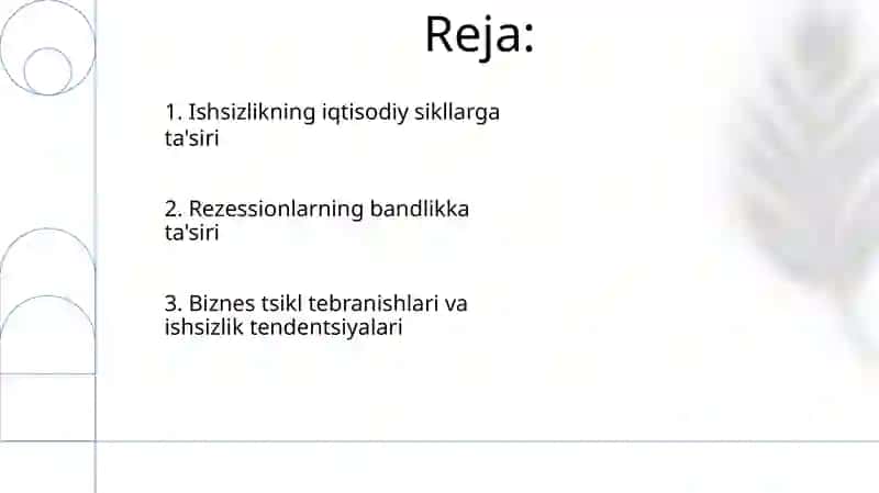 Ishsizlik va biznes sikllari 2