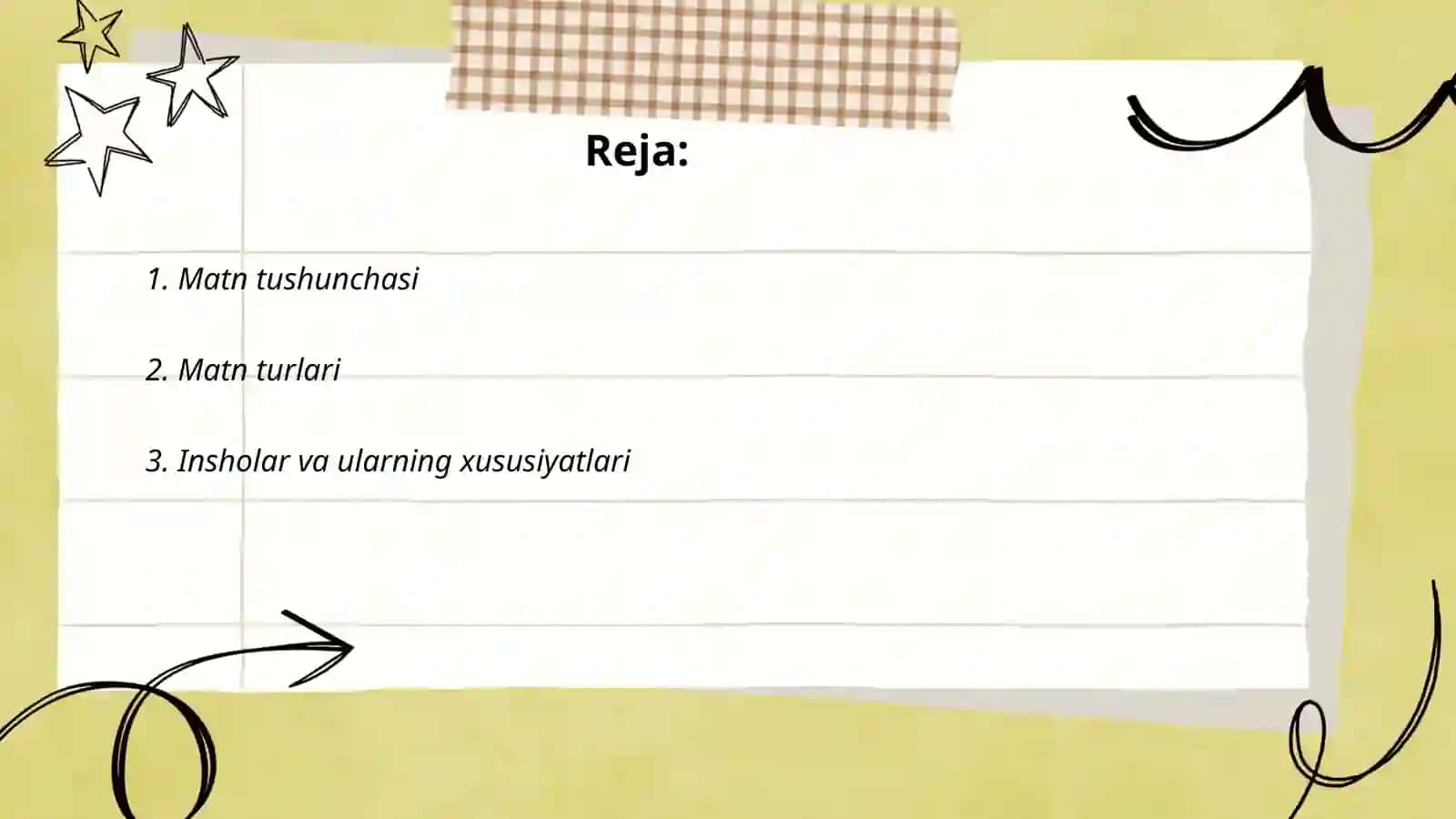 Matn va uning turlari 2
