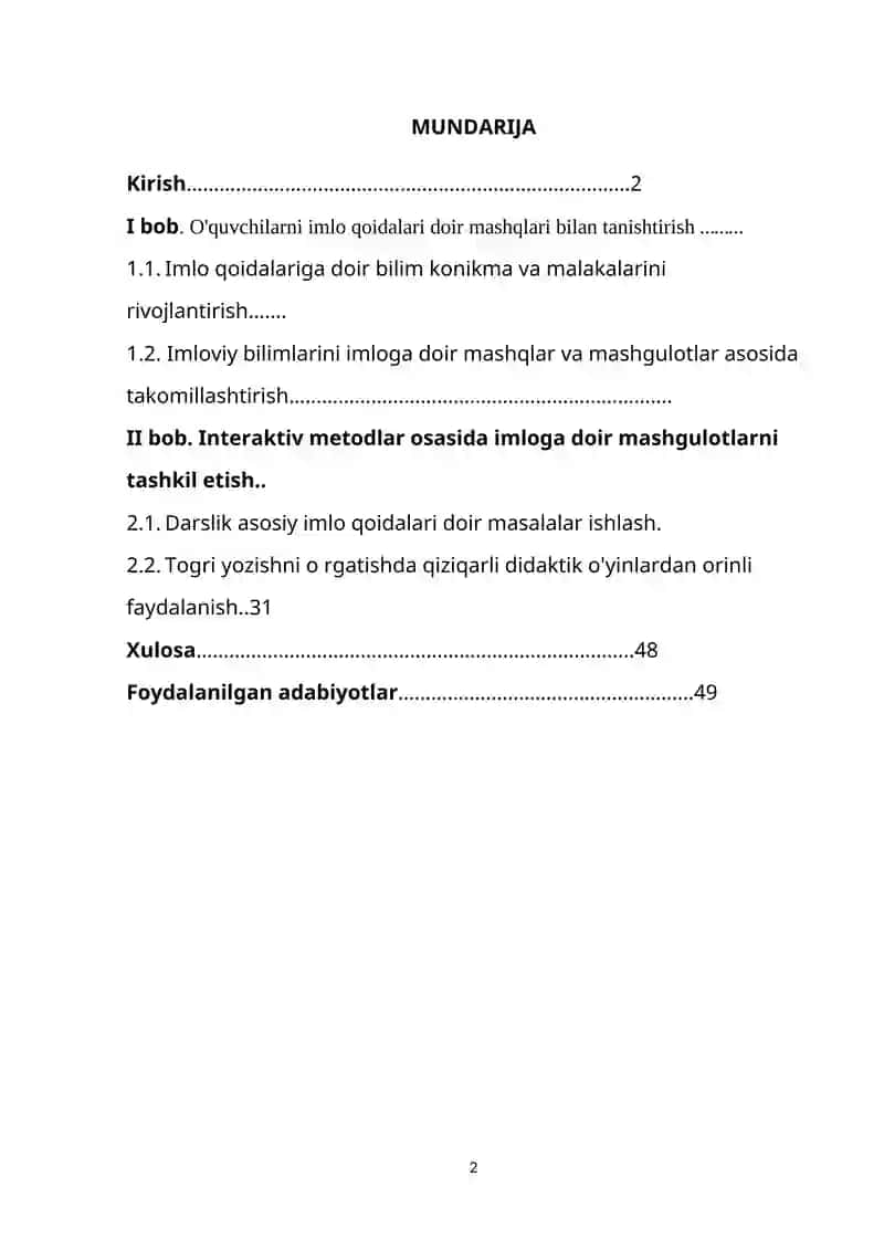 3-sinfda imlo qaidalariga doir mashq materiallarini taxlil kilish 2