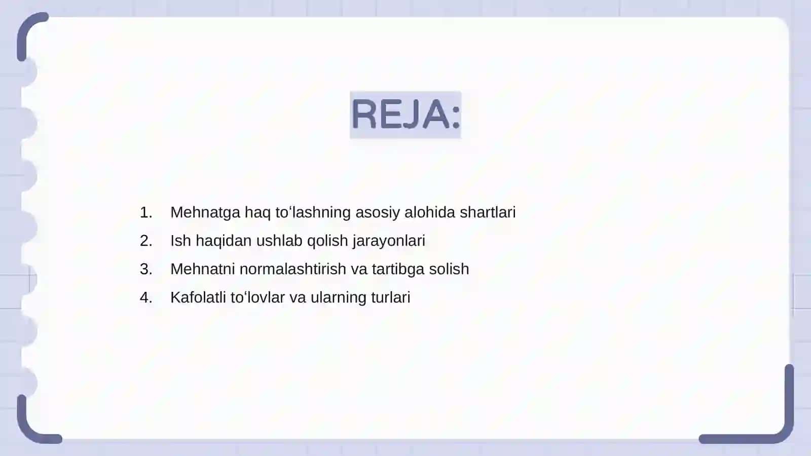 Mehnatga haq toʻlashning alohida shartlari 2