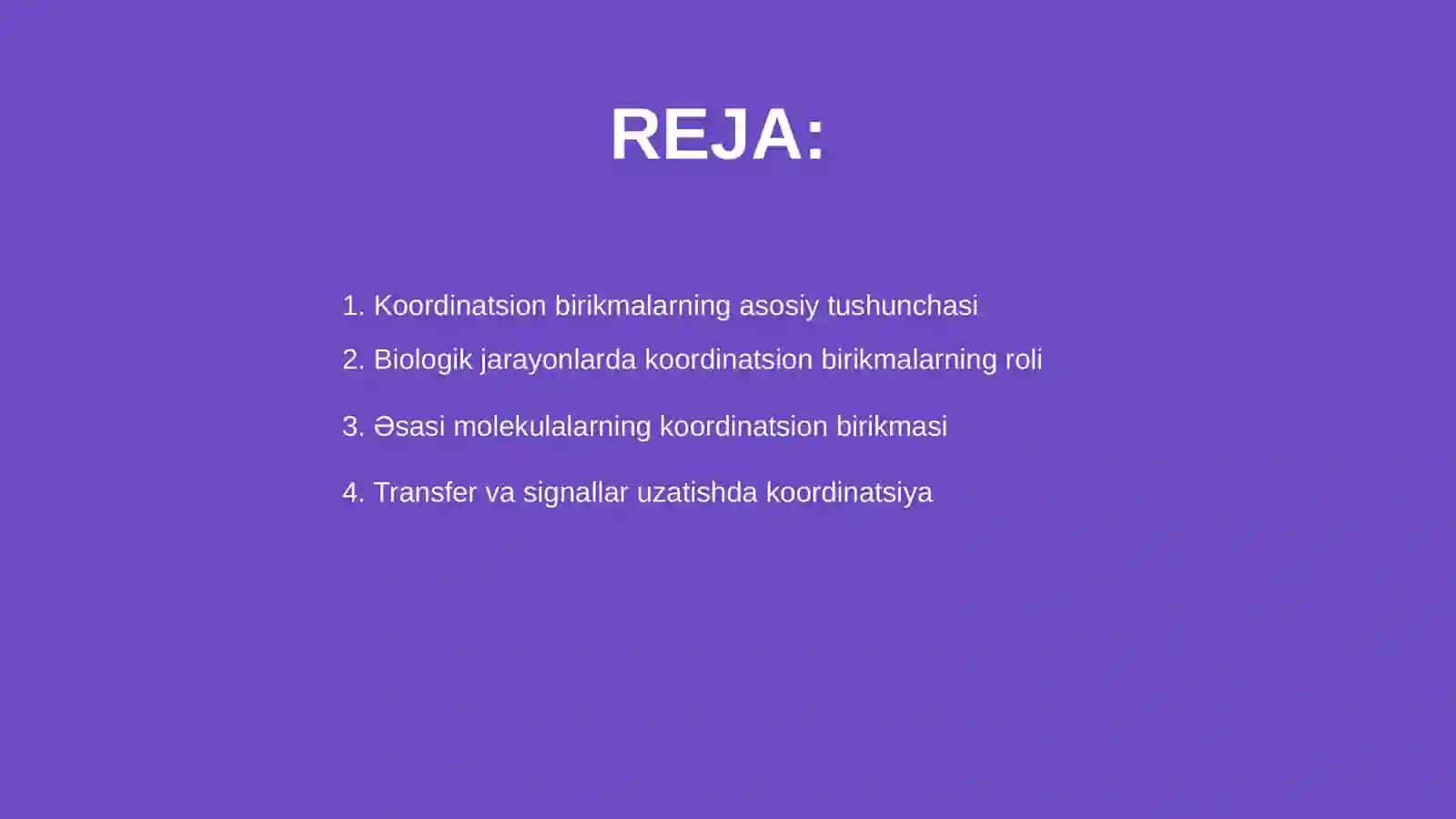 Koordinatsion birikmalarning biologik jarayonlardagi roli 2