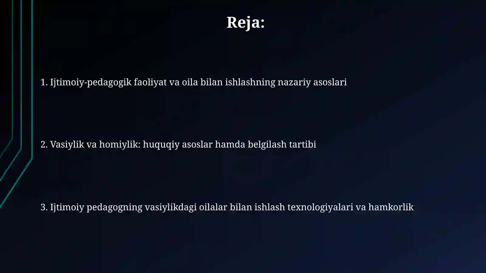 Oila bilan olib boriladigan ijtimoiy-pedagogik faoliyat 2