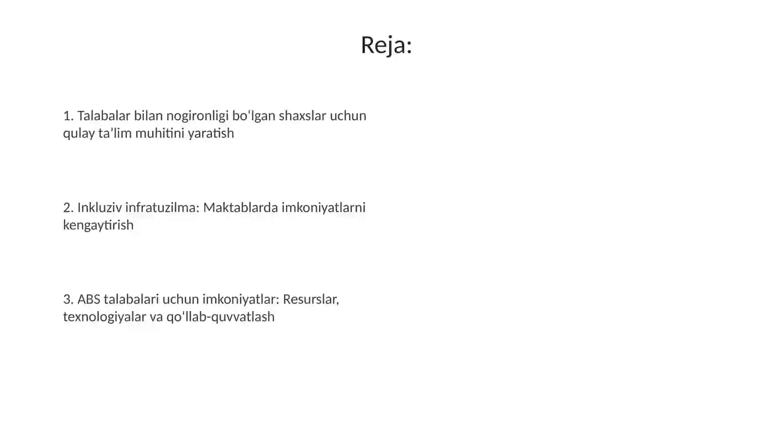 Oʻquvmuassasalarida ABS boʻlgan oʻquvchilar uchun qulayliklar 2