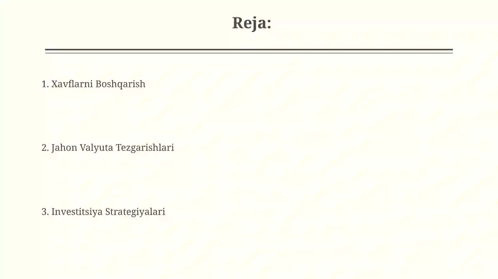 Global valyuta o'zgarishlari va investitsiya strategiyalari 2
