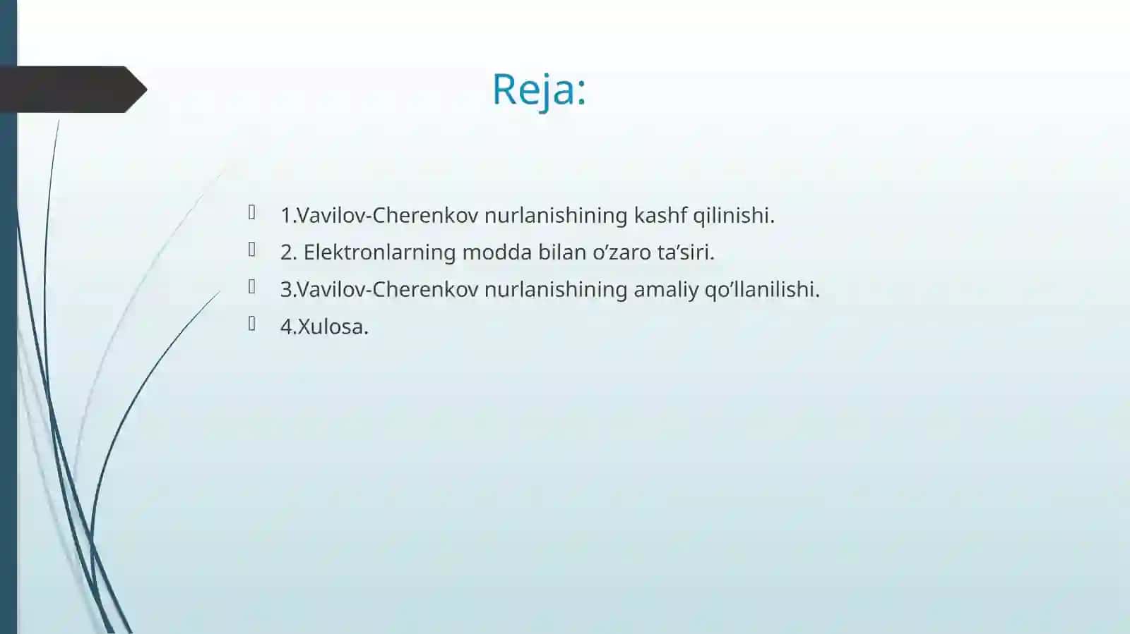 Vavilov-Cherenkov nurlanishi 2