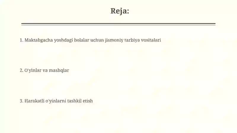 Maktabgacha yoshdagi bolalarni jismoniy tarbiyalash vositalari 2