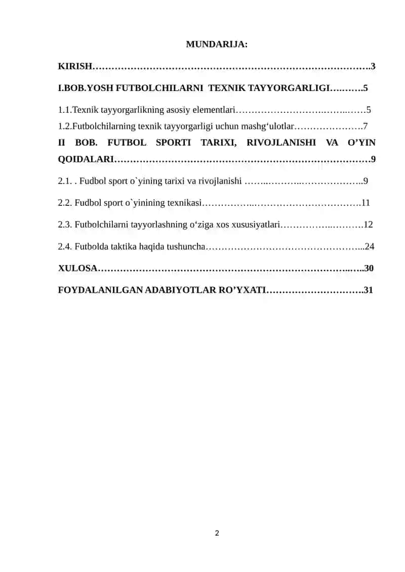 Futbol o`yinining tarixi, qoidalari, texnikasi taktikasining tasnifi 2