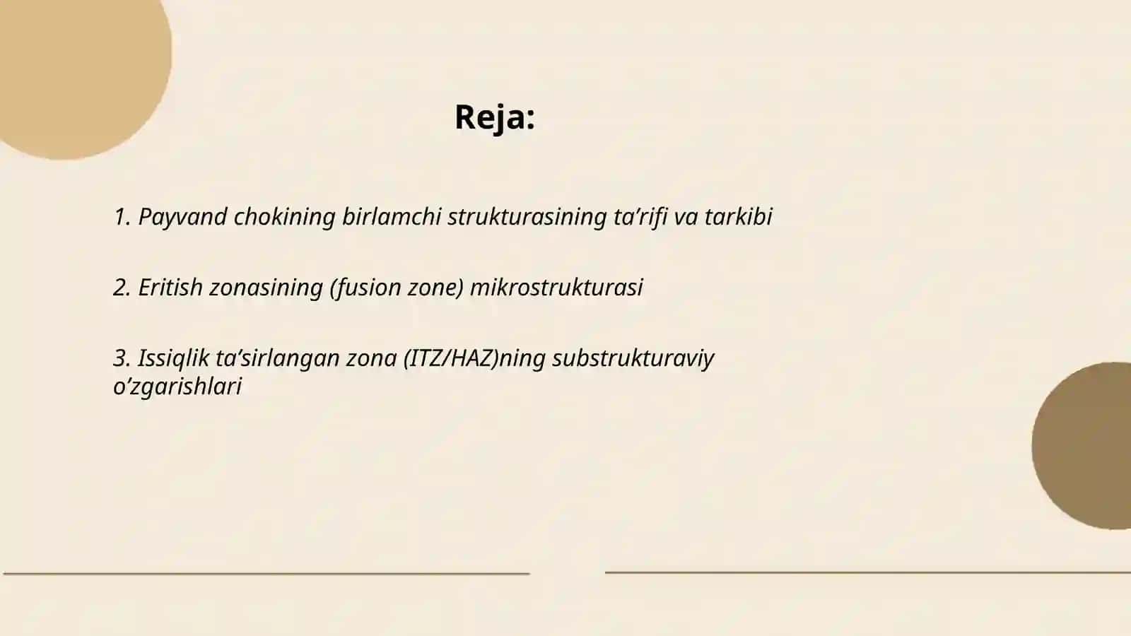 Metalldagi payvand chokini birlamchi strukturasi va substrukturasi 2