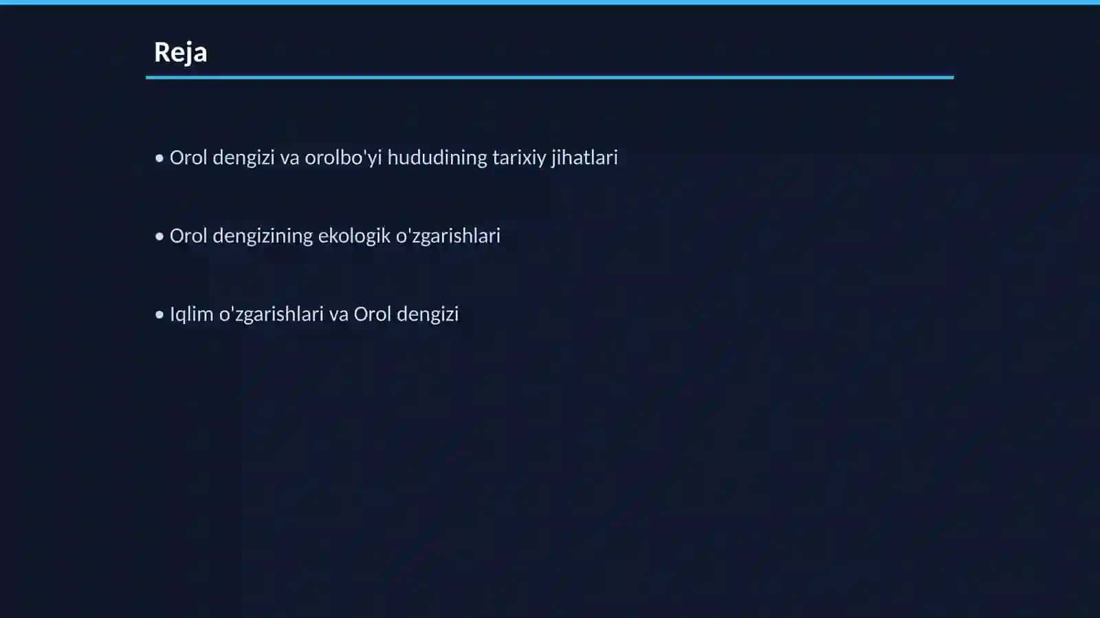 Orol dengizi va orolbo'yi hududining ekologik muammolari 2