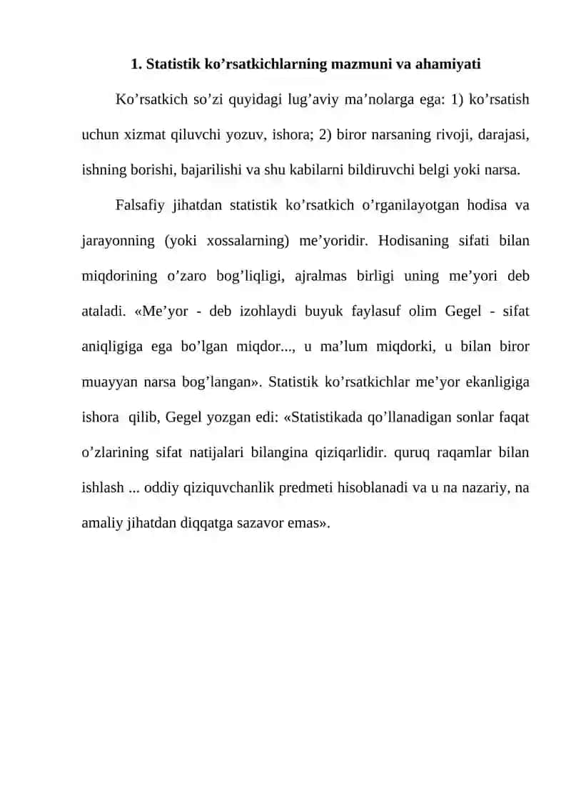 Statistik ko’rsatkichlar 2
