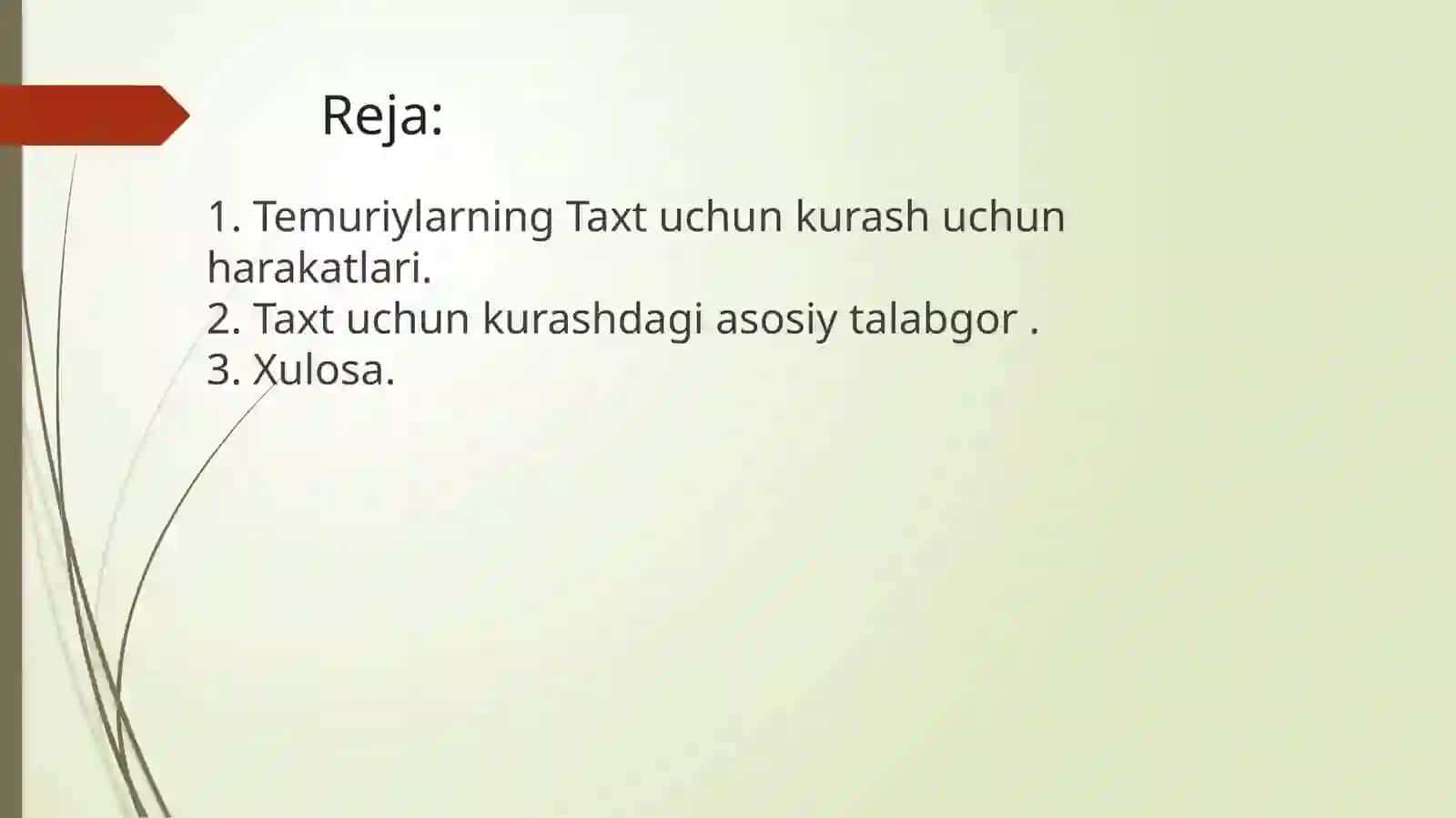 Amir Temur vafotidan keyin boshlangan taxt uchun kurashlar tahlili 2