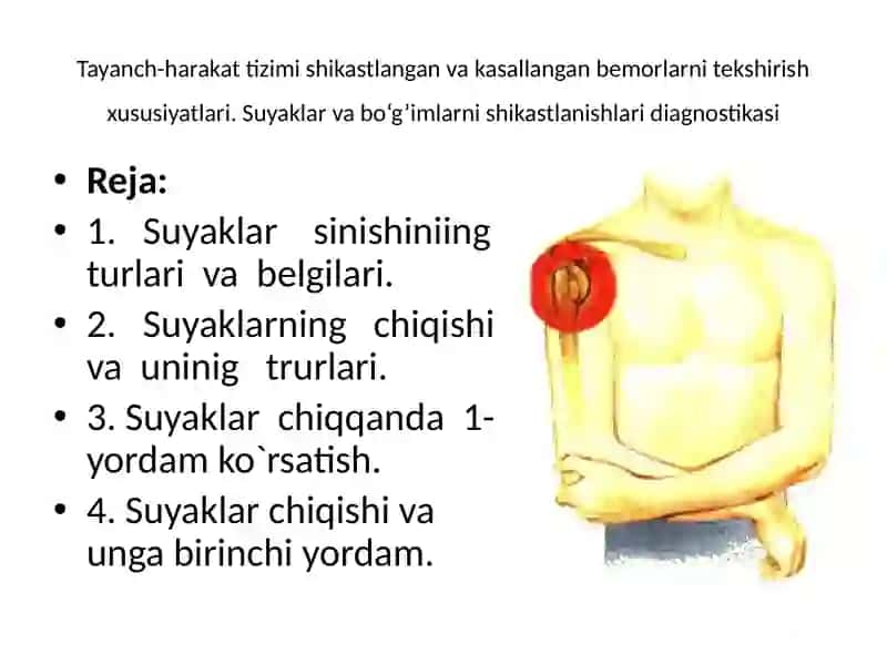 Tayanch-harakat tizimi shikastlari 2