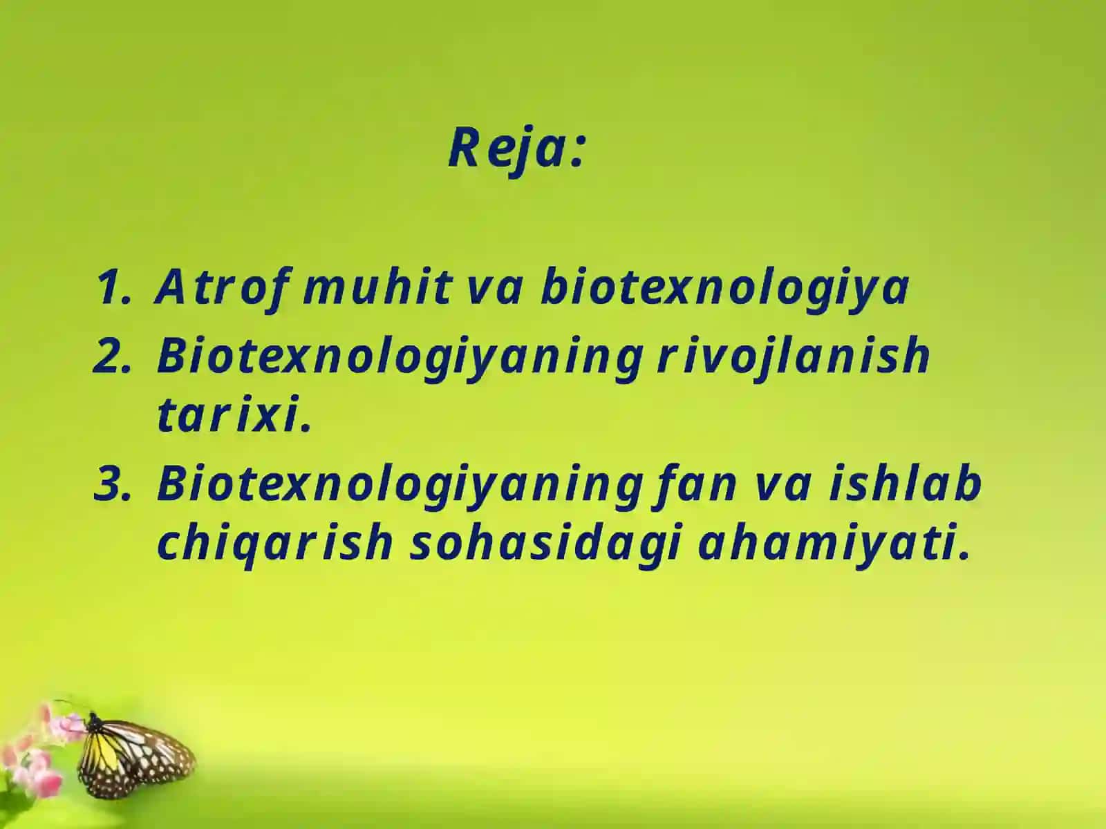 Atrof muhit va biotexnologiya 2