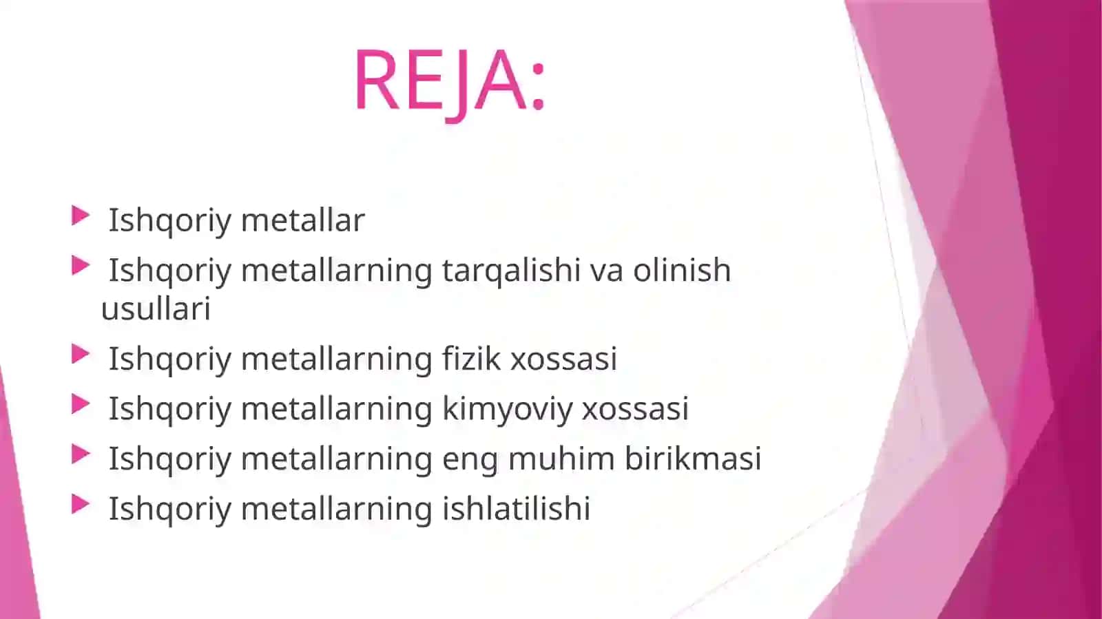 Ishqoriymetallar, olinishi va xossalari 2