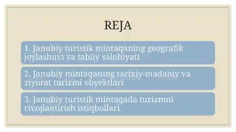 O'zbekiston janubiy turistik mintaqasi 2