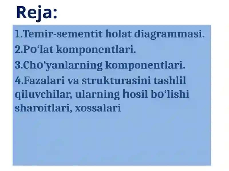Temir va uning qotishmalari 2