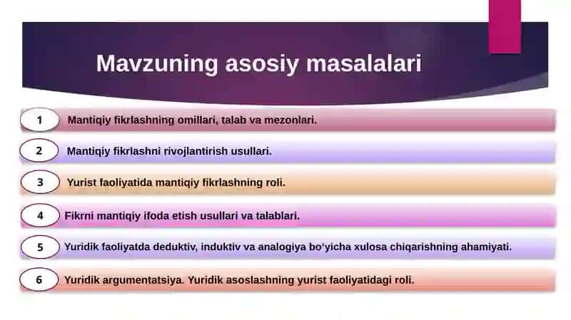 Mantiqiy fikrlash va mazmunli ifodalashning yurist faoliyatidagi roli 2