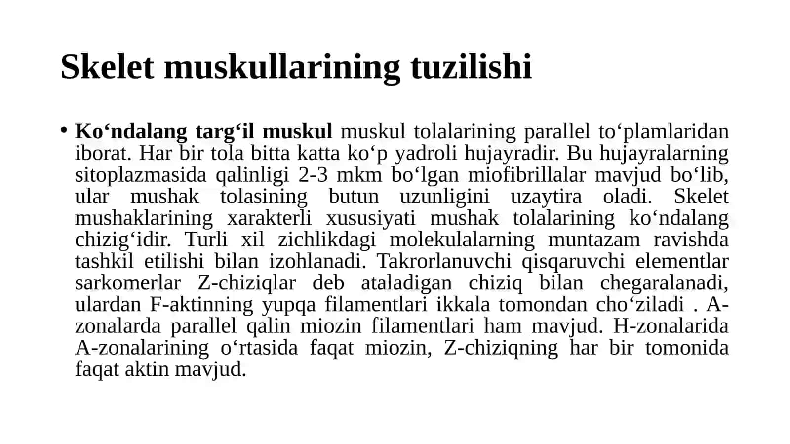 Yurak mushak biokimyosi 2