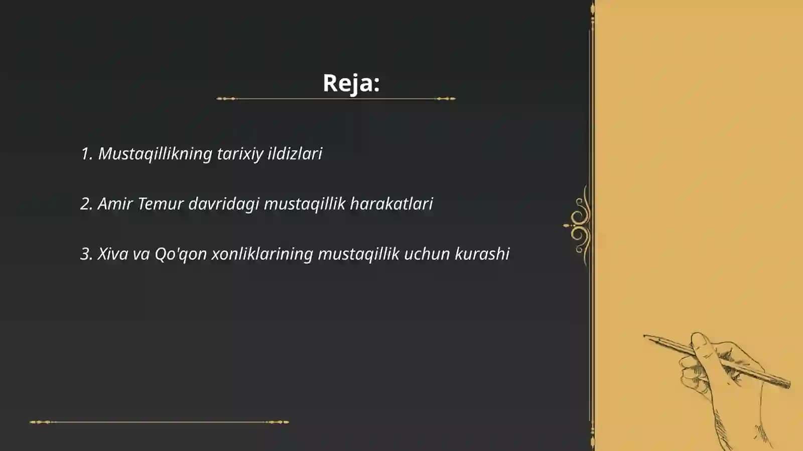 Òzbekistonda mustaqillik ģoyalarining tarixiy asoslari 2