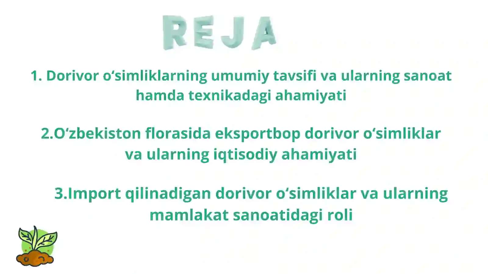 Dorivor o‘simliklarning sanoat va texnikadagi ahamiyati 2