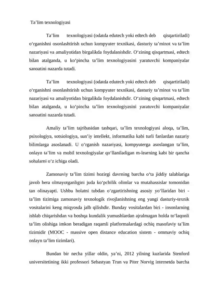 Ta'lim biznesida raqamli innovatsion texnologiyalar 2