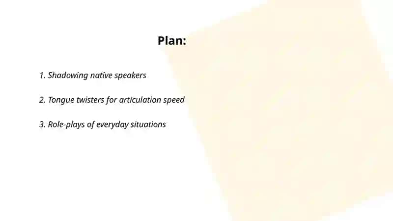 Practice of speaking fluently 2