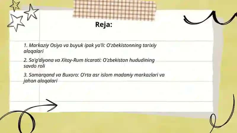 O'zbekiston va jahon hamjamiyati tarixi 2