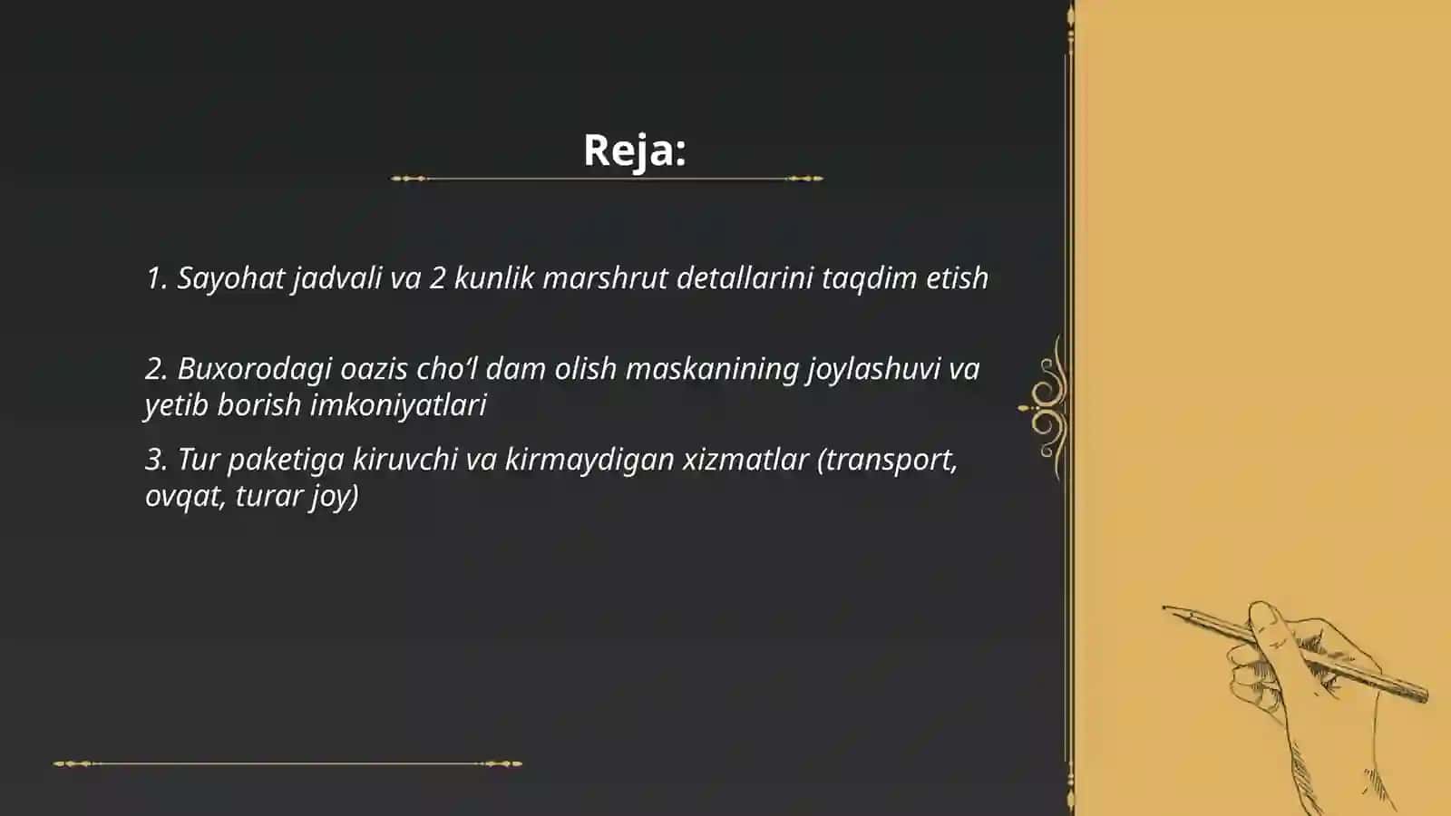 Oasis desert dam olish maskaniga 2 kunlik sayohat tur paket 2