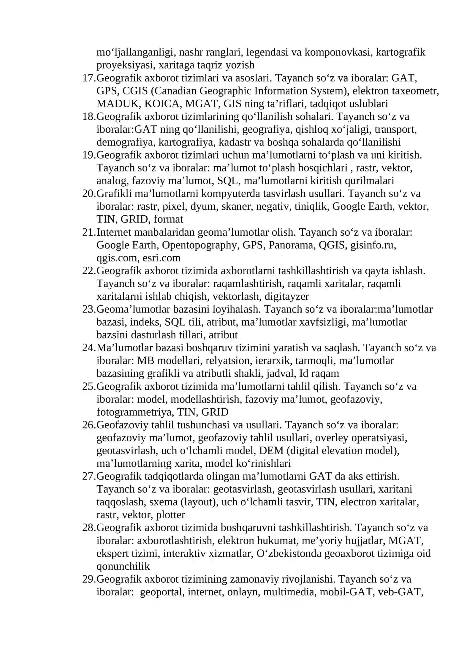 Topografiyada qo‘llaniladigan koordinatalar va balandliklar sistemalari 2