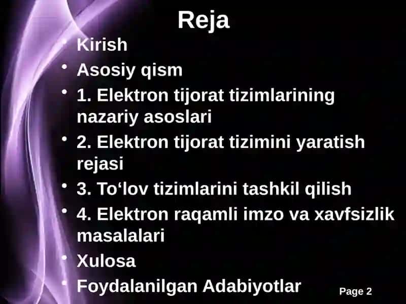 Elektrontijorattizimlari va elektronraqamli imzo 2