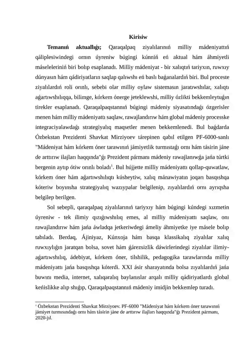 Qaraqalpaq ziyalılarınıń ornı 2