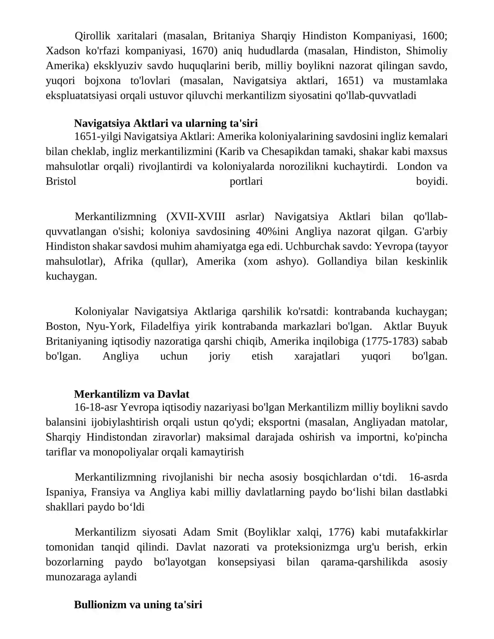 Rivojlangan merkantalizm 2