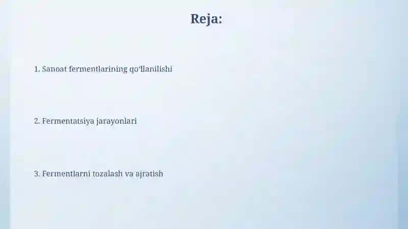 Sanoat asosida ferment ishlab chiqarish 2