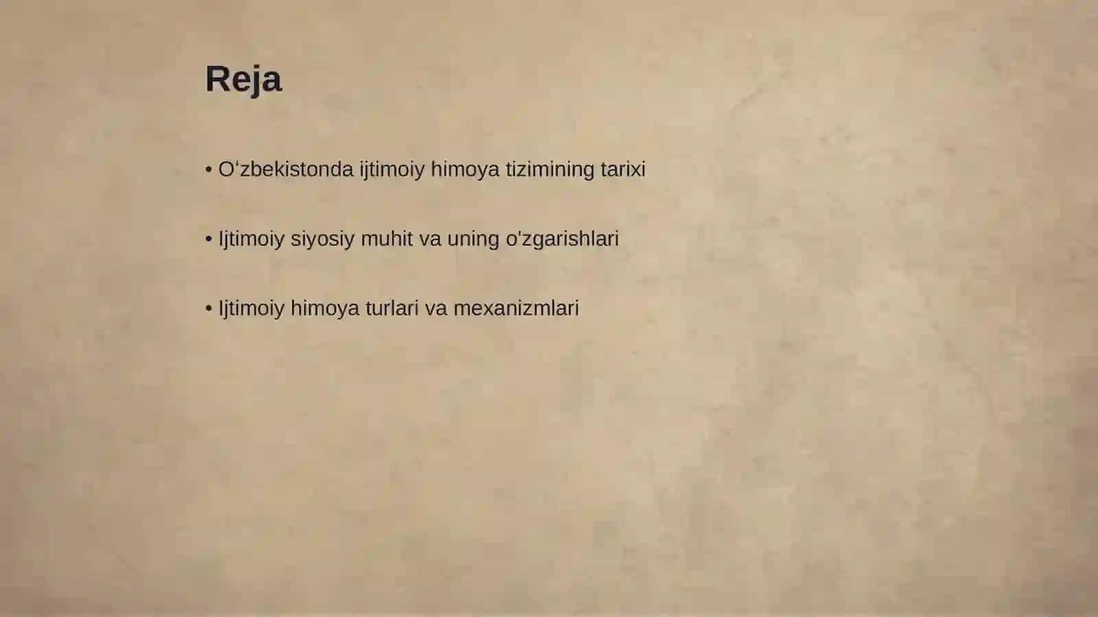 Oʻzbekistonda ijtimoiy siyosiy va aholini ijtimoiy himoya qilish tizimi 2