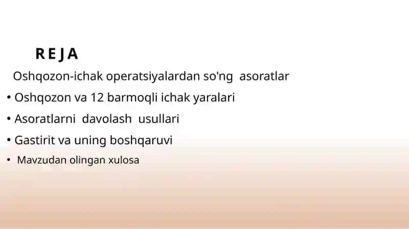 Oshqozon Ichak kasalliklari. 2