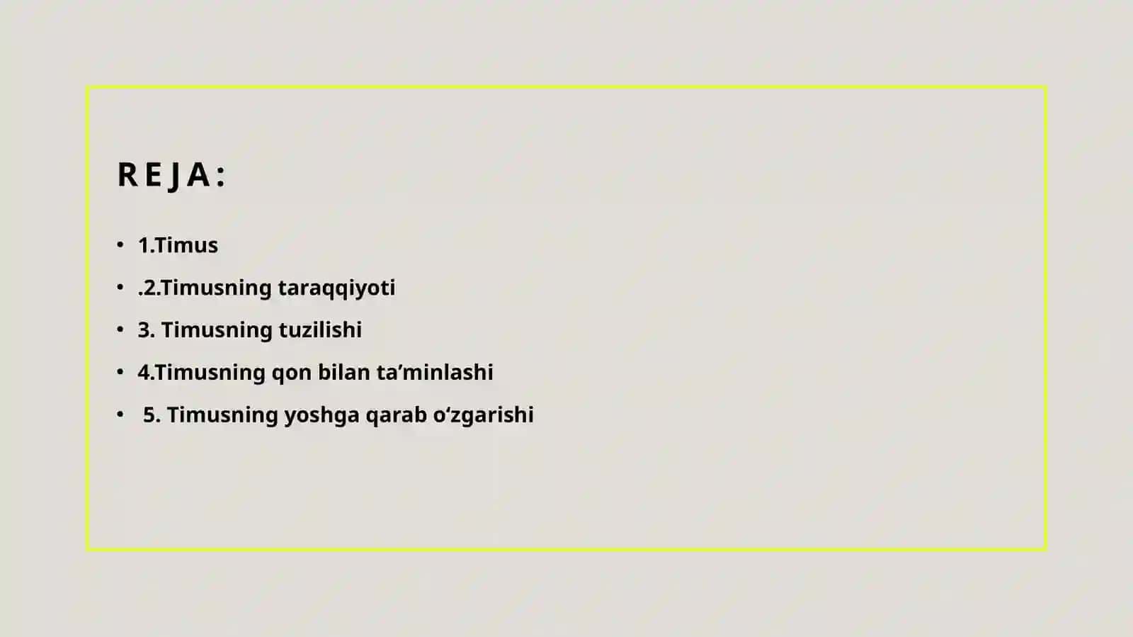 Timusdagi T-limfotsitlarning yetilish jarayoni 2