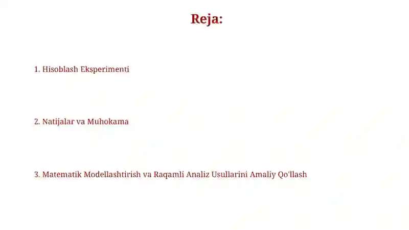 Matematika modellashtirish 2