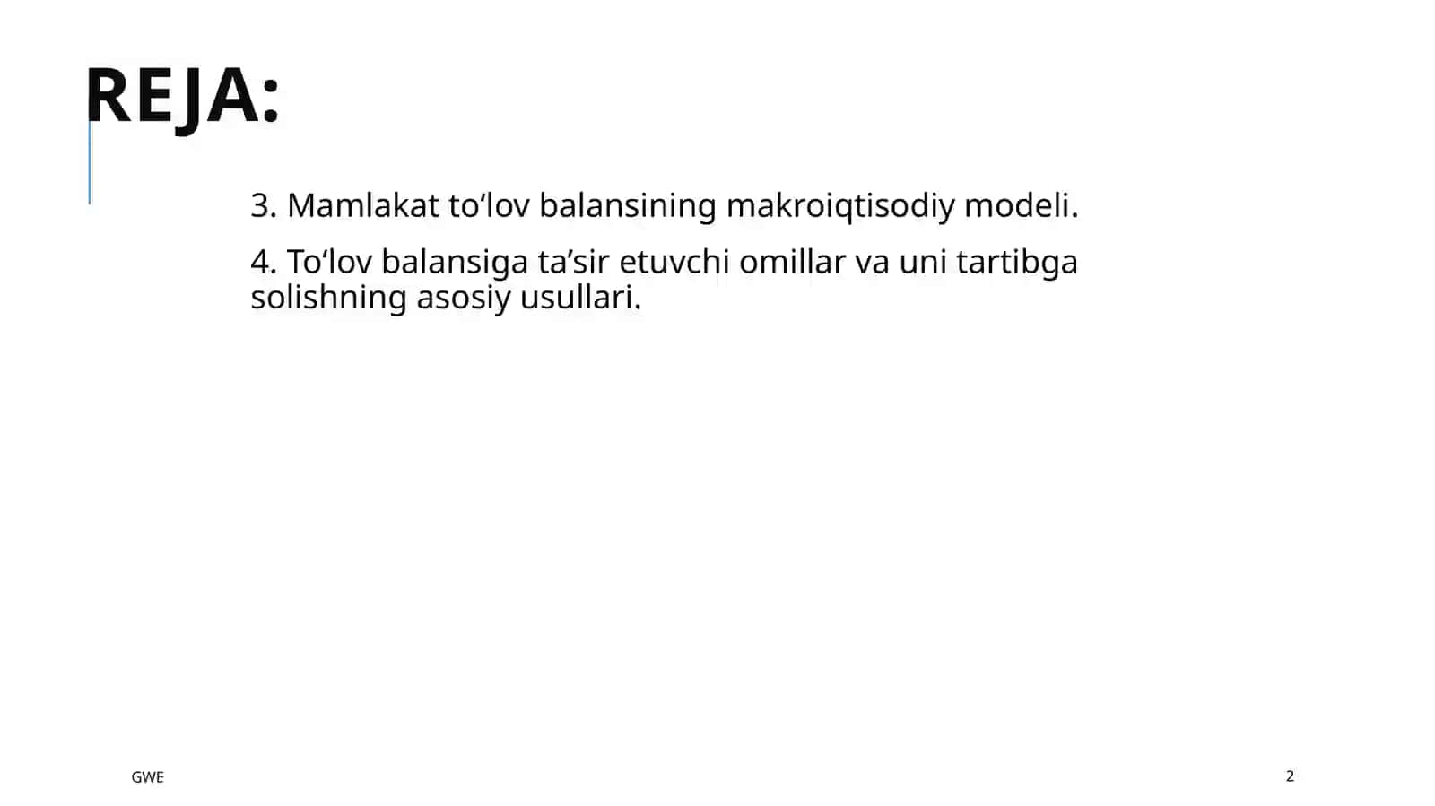 To‘lov va hisob-kitob balanslari 2