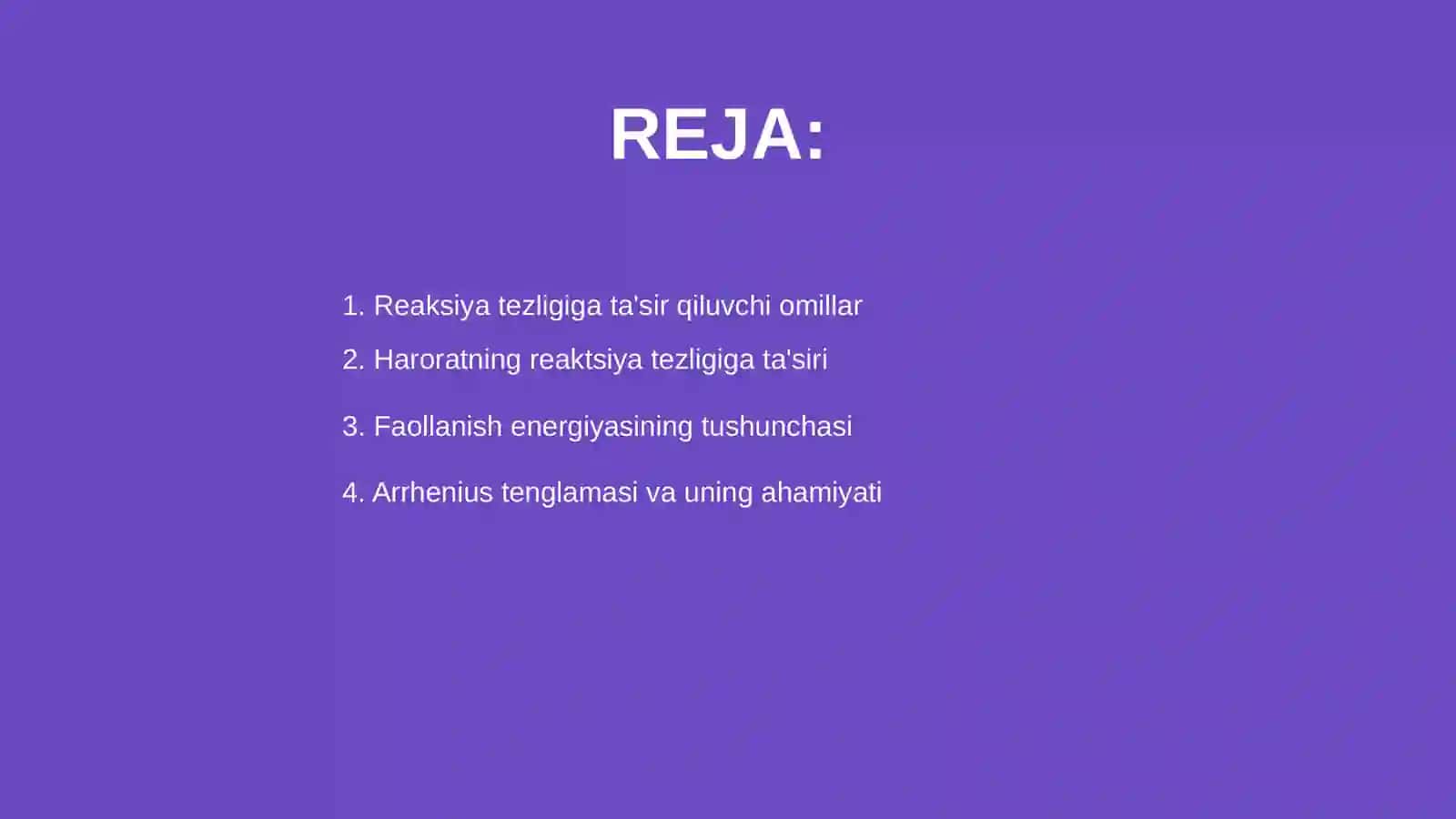 Reaksiya tezligiga haroratning ta'siri 2