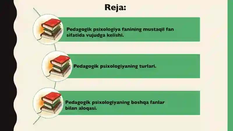 PEDAGOGIK PSIXOLOGIYA: PREDMET, TUZILMA, MUAMMOLARI, METODLARI VA YUZAGA KELISH TARIXI. PEDAGOG PSIXOLOGIYASI 2