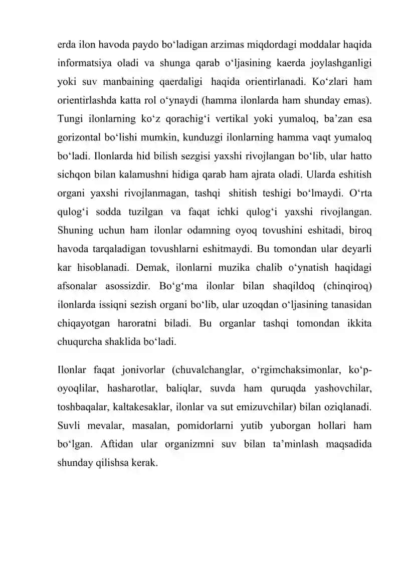 О‘ZBEKISTONNING ZAHARLI ILONLARI, ULARNING TARQALISHI VA AHAMIYATI. 2