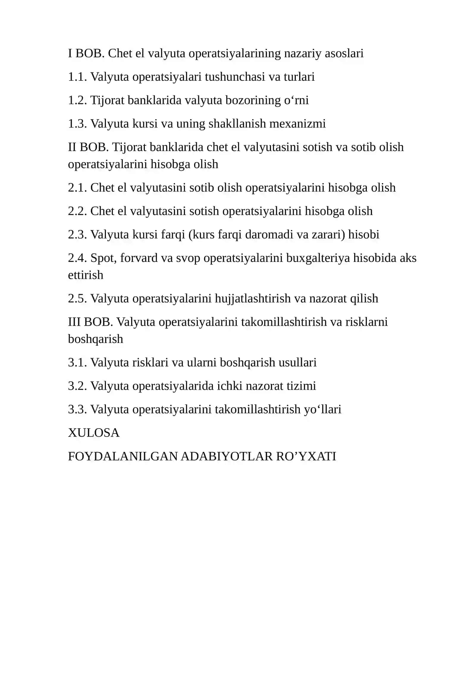 Tijorat banklarida chet el valyutasini sotish va sotib olish boʻyicha operatsiyalarni hisobga olish tartibi 2