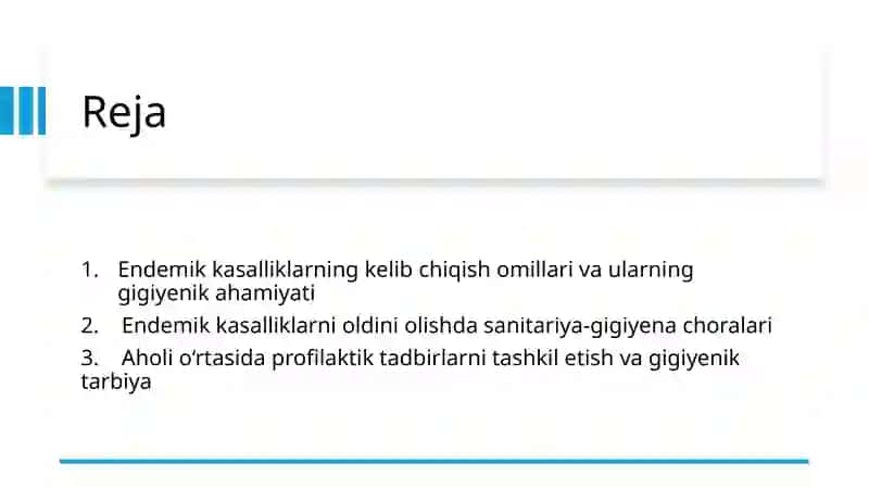 Endemik kasalliklarni oldini olishning gigiyenik asoslari 2