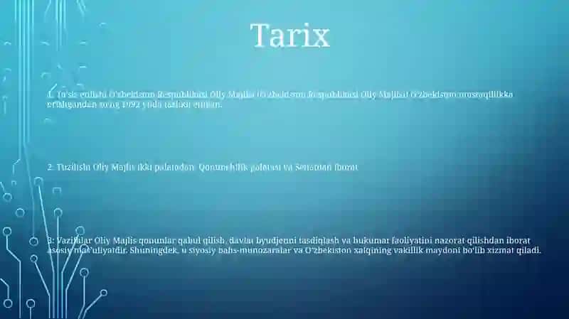 O'zbekiston Respublikasi Oliy Majlisi 2