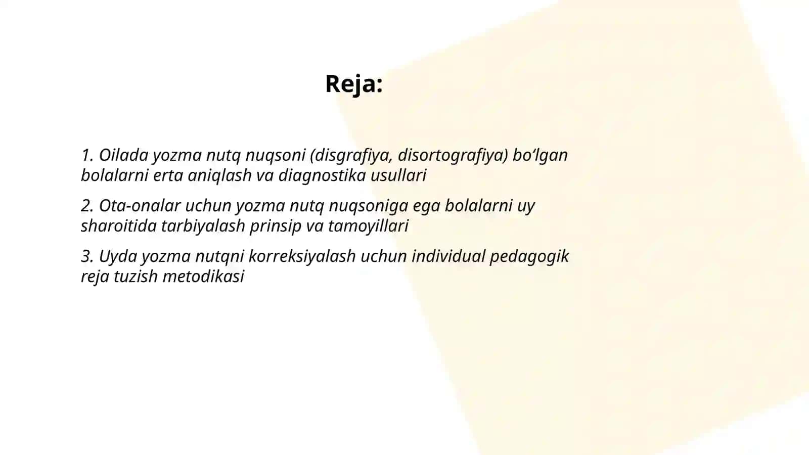 Mana boʻlgan bolalar oilada tarbiyalashning korreksion yoʻnalganligi 2