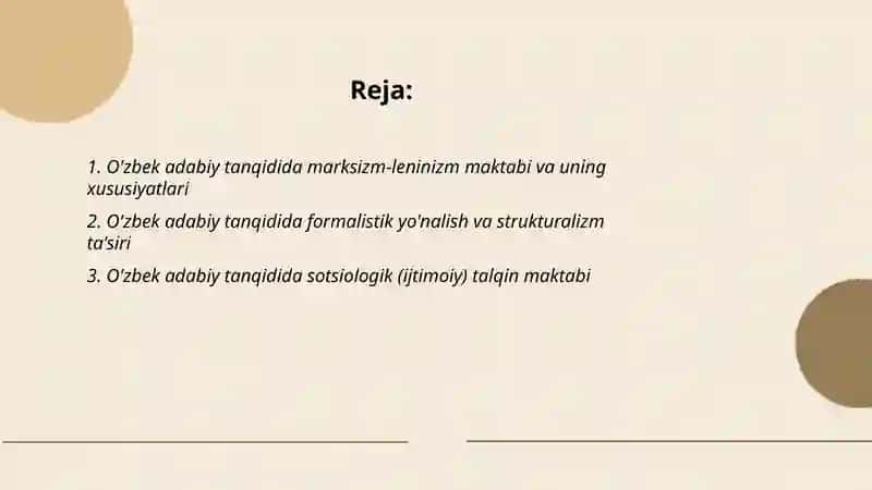 O'zbek adabiy tanqidida marksizm-leninizm maktabi va uning xususiyatlari 2